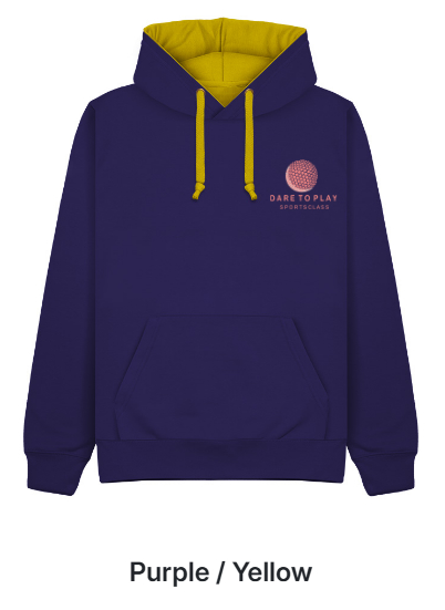 Copleston contrast colour leavers hoody