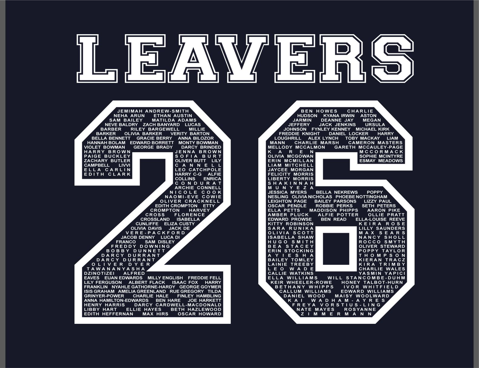 W73 TMHS contrast leavers hoody.