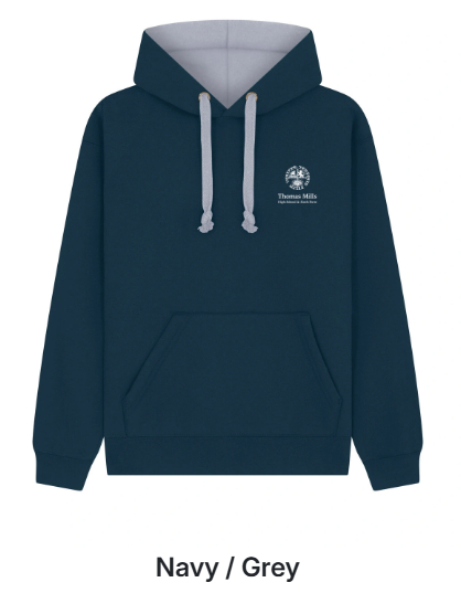 ECLIPSE contrast hoody.