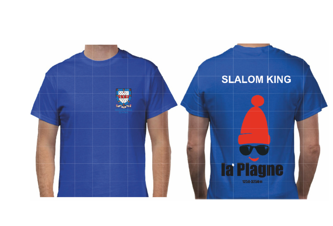 Woodbridge School Ski La Plagne T-shirt.